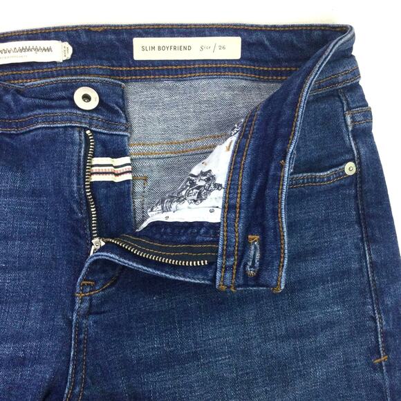 Pilcro and the Letterpress Women's Slim Boyfriend Medium Wash Cropped Jean 26 - Picture 7 of 15